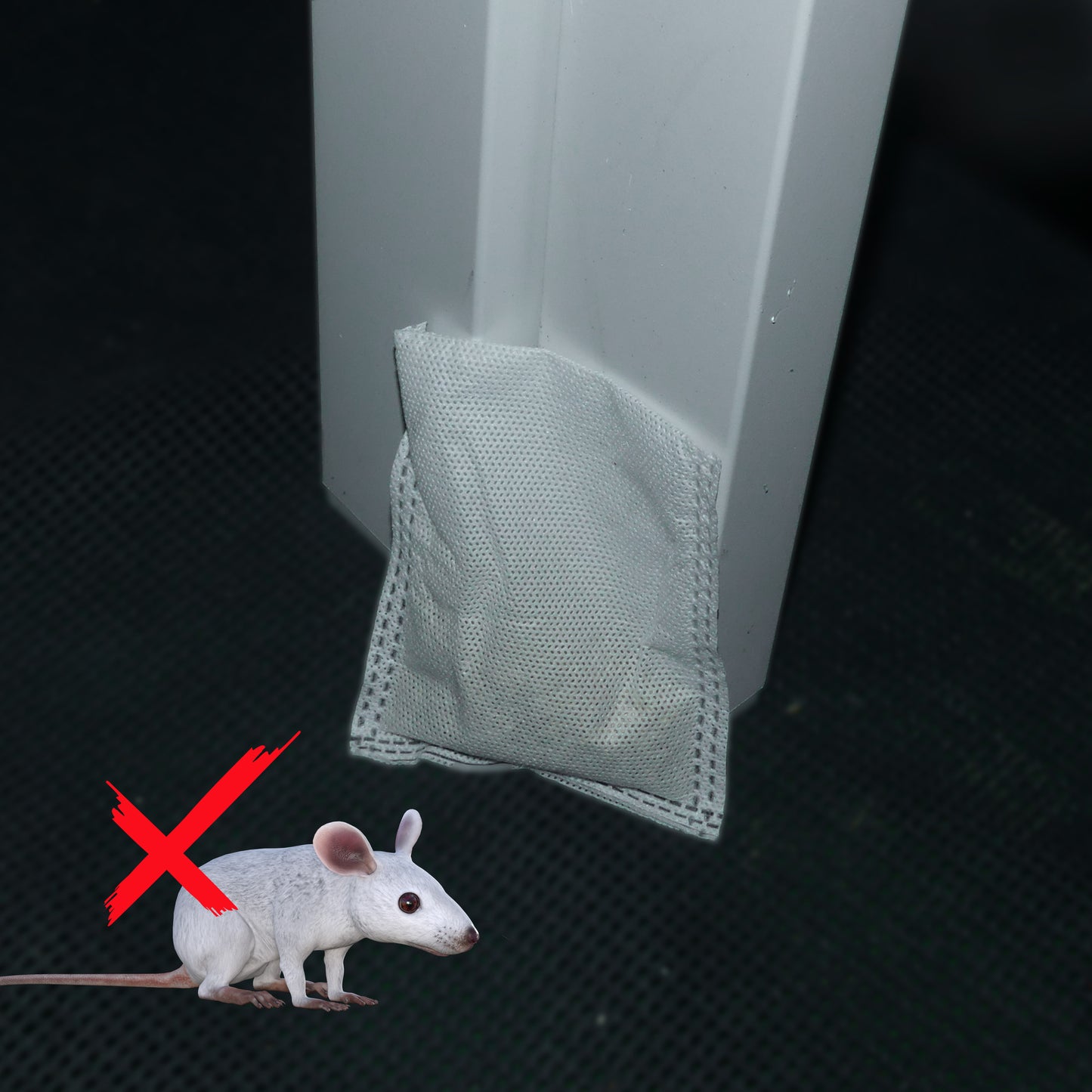 mouse repellent pouche under bench