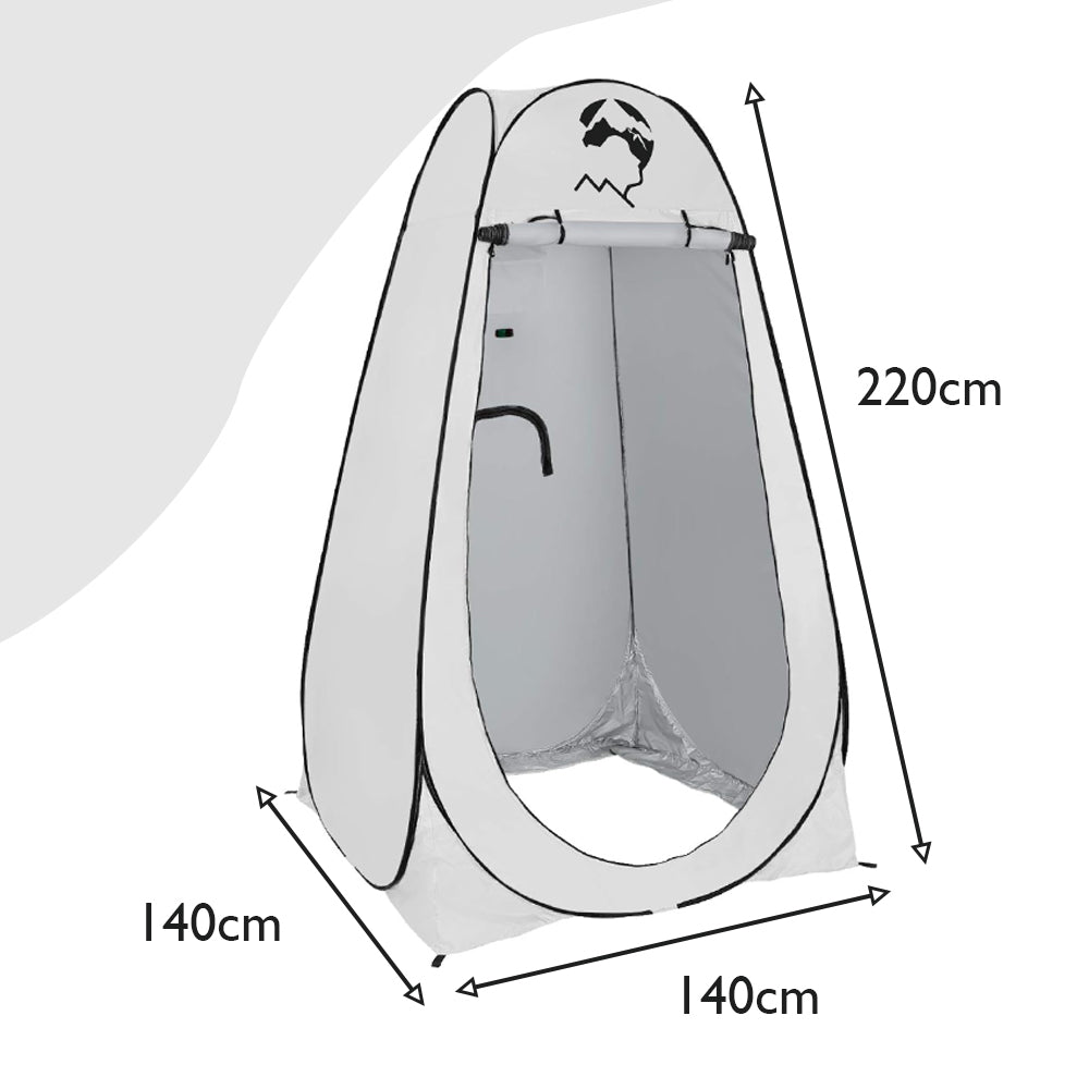 Measurements of the privacy pop-up shower tent