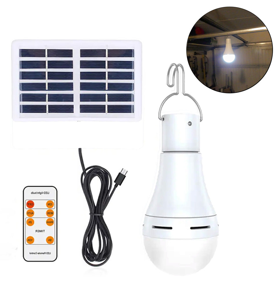 LED lamp met zonnepaneel