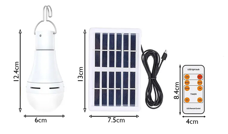 LED lamp met zonnepaneel