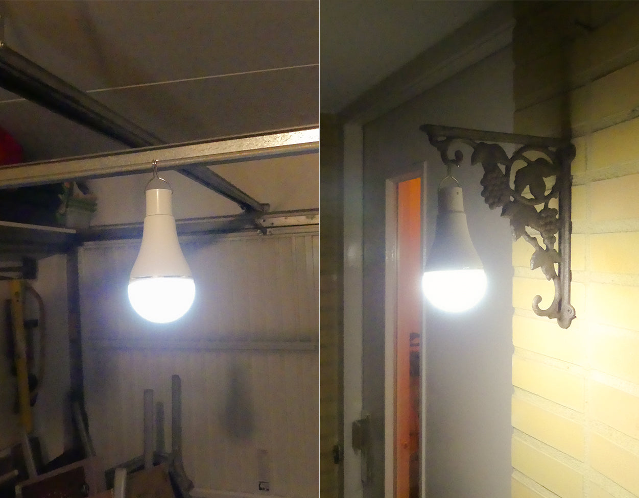 LED lamp met zonnepaneel