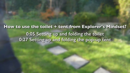 Pirvacy pop-up tent - voor Toiletten - Zwart